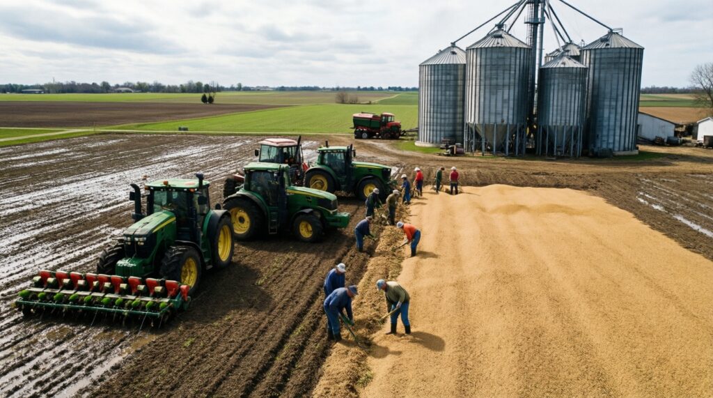 Сельское хозяйство Орловщины: посевная/уборочная, цены на зерно, поддержка фермеров - иллюстрация